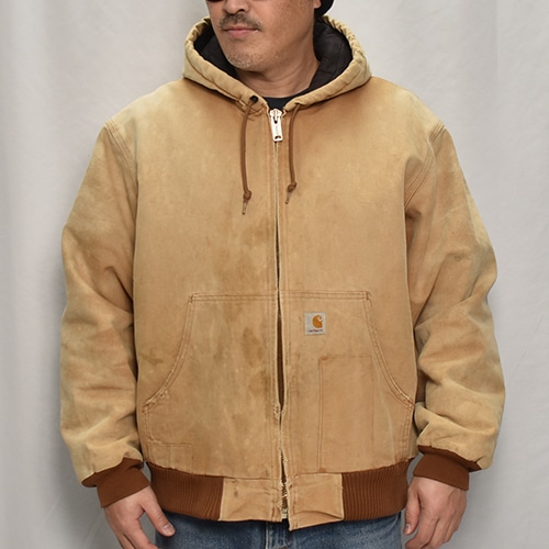 Carhartt フード付きジャケット Lサイズ ベージュ 大きいサイズ メンズ