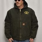 ��Carhartt/Hooded Duck Active Jacket (�����ϡ��� �ա��ɥ��㥱�å�)�֥�å�/������L [y-0860]