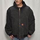 ��Carhartt/Hooded Duck Active Jacket (�����ϡ��� �ա��ɥ��㥱�å�)�֥�å�/������3XL [y-0869]