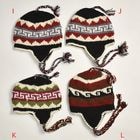 Fleece Lined Nepal Wool Flap Knit Cap�ʥե�åץ˥åȥ���åס� [a-8325]