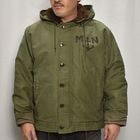 ��70's-80's Vintage French Navy Deck Jacket(�ե����ͥ��ӡ� �ǥå����㥱�å�)���꡼��/����64cm [y-0874]