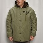 ��70's-80's Vintage French Navy Deck Jacket(�ե����ͥ��ӡ� �ǥå����㥱�å�)���꡼��/����67cm [y-0876]