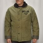 ��70's-80's Vintage French Navy Deck Jacket(�ե����ͥ��ӡ� �ǥå����㥱�å�)���꡼��/����63cm [y-0881]