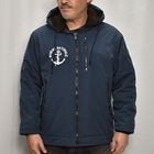 ��80's-90's Vintage French Navy Deck Jacket(�ե����ͥ��ӡ� �ǥå����㥱�å�)�ͥ��ӡ�/����60cm [y-0886]