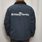 ��80's-90's Vintage French Navy Deck Jacket(�ե����ͥ��ӡ� �ǥå����㥱�å�)�ͥ��ӡ�/����66cm [y-0896]