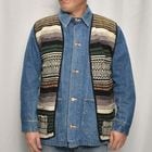 ��60's-70's Vintage Mexican Rag Vest��60's-70's������ơ��� �ᥭ������饰�٥��ȡ˥��꡼��ߥ���� [y-0927]