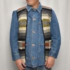 ��60's-70's Vintage Mexican Rag Vest��60's-70's������ơ��� �ᥭ������饰�٥��ȡ˥���󥸡ߥ������� [y-0929]