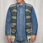 ��60's-70's Vintage Mexican Rag Vest��60's-70's������ơ��� �ᥭ������饰�٥��ȡ˥����������ߥۥ磻�� [y-0930]