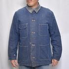 ��Wrangrer/70-80's Vintage Blanket Lined Denim Chore Coat�ʥ�󥰥顼 �֥�󥱥åȥ饤�ʡ����祢�����ȡ˥���ǥ���/������44 [y-0937]