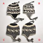 Fleece Lined Nepal Wool Flap Knit Cap�ʥե�åץ˥åȥ���åס� [a-8356]