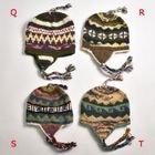 Fleece Lined Nepal Wool Flap Knit Cap�ʥե�åץ˥åȥ���åס� [a-8360]