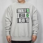 Barbara Kruger/Reverse Weave Sweatshirt�ʥС��Х顦���롼���� �������åȥ���ġ˥إ������졼 [a-8378]