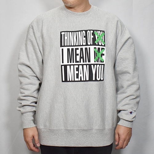 Barbara Kruger/Reverse Weave Sweatshirt（バーバラ・クルーガー