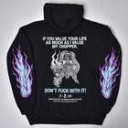 Suntee��Us/Don't Fuck with My Chopper Pullover Hoodie�ʥ���ƥ��ߥ��� �ѡ������˥֥�å��ߥ���������/�ѡ��ץ� [a-8391]