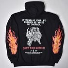 Suntee��Us/Don't Fuck with My Chopper Pullover Hoodie�ʥ���ƥ��ߥ��� �ѡ������˥֥�å��ߥ�������/��å� [a-8392]