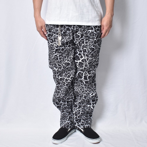 Crack Pattern Easy Pants（クラックイージーパンツ）ブラック