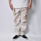 Fake Double Knee Dirty White Carpenter Easy Pants�ʥե�����������ơ����ڥ��󥿡����������ѥ�ġ˥ۥ磻�� [a-8495]