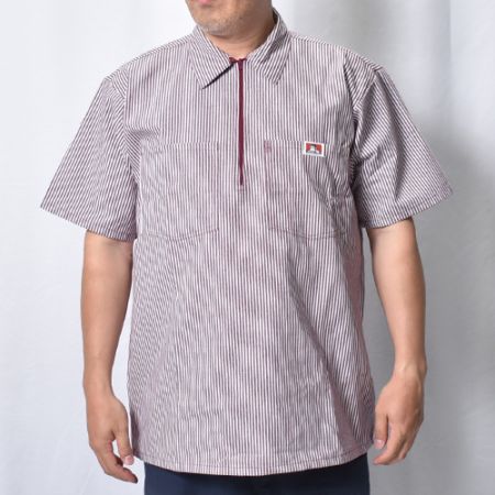 Ben Davis/1/2 Zip S/S Work Shirt（ベンデイビス ハーフジップシャツ