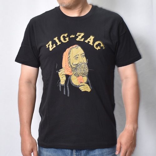 Zig-Zag/Gold Boris S/S T-Shirt（ジグザグ Tシャツ）ブラック [a-8523