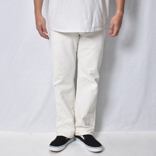 90s Dickies 白 ペインター ホワイト ディッキーズ w30 70's Vintage Dickies/White Drill Painter Pants（ディッキーズ