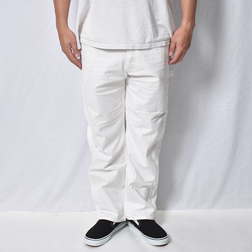 た*う様 Dickiesディッキーズ ペインターパンツ白 W34 L30 ワーク Dickies/White Drill Painter Pants（ディッキーズ ペインターパンツ