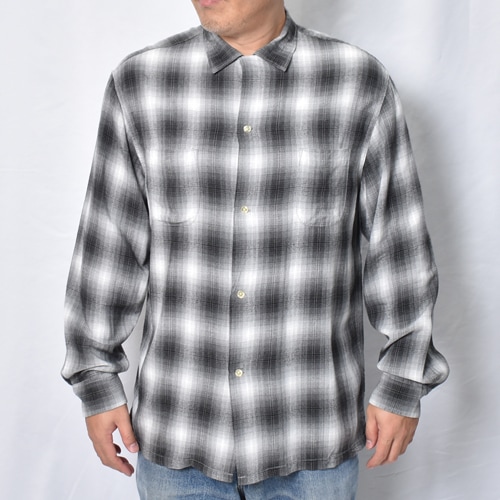 タウンクラフトレーヨンシャツ「Beem」 Towncraft/Ombre Checked L/S Rayon Shirt（タウンクラフト チェック
