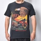 ��Vintage/Old Harley Davidson Dealer & Rally T-Shirt(�ϡ��졼���ӥåɥ��� T�����)�֥�å�/������M [y-1406]