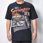 ��Vintage/Old Harley Davidson Dealer & Rally T-Shirt(�ϡ��졼���ӥåɥ��� T�����)�֥�å�/������XL [y-1412]