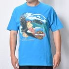 ��Vintage/Old Harley Davidson Dealer & Rally T-Shirt(�ϡ��졼���ӥåɥ��� T�����)�����������֥롼/������L [y-1423]