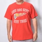 Hells Angels New Roc City/Flaming Skull S/S T-Shirt w/Back Print�ʥإ륺���󥸥��륹 T����ġ˥�å� [a-8577]