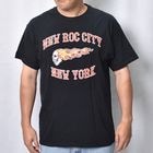Hells Angels New Roc City/Flaming Skull S/S T-Shirt�ʥإ륺���󥸥��륹 T����ġ˥֥�å� [a-8578]