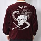 Thrifty Look/Snake & Skull Souvenir Velour Jacket�ʥ���եƥ���å� �����٥˥����㥱�åȡ˥С�����ǥ�/�֥�å� [a-8714]
