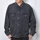 Customized Levi's Black Overdyed Trucker Jacket(�꡼�Х��� �ǥ˥ॸ�㥱�å�)�֥�å�/������XXL���� [y-1577]