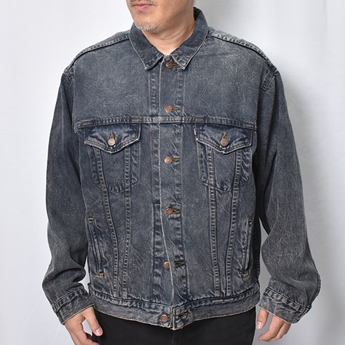 Customized Levi's Black Overdyed Trucker Jacket(リーバイス デニム