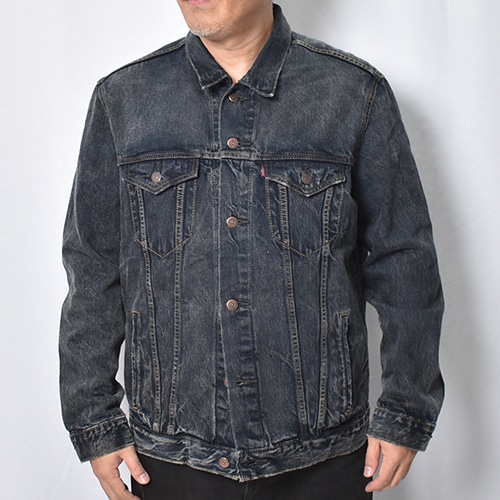 Customized Levi's Black Overdyed Trucker Jacket(リーバイス デニム