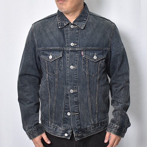 Customized Levi's Black Overdyed Trucker Jacket(リーバイス デニム