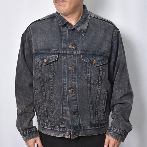 Customized Levi's Black Overdyed Trucker Jacket(リーバイス デニム