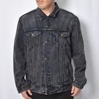 Customized Levi's Black Overdyed Trucker Jacket(�꡼�Х��� �ǥ˥ॸ�㥱�å�)�֥�å�/������XL���� [y-1586]