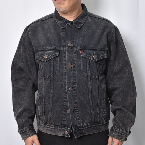 Customized Levi's Black Overdyed Trucker Jacket(リーバイス デニム