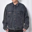 Customized Levi's Black Overdyed Trucker Jacket(リーバイス デニム