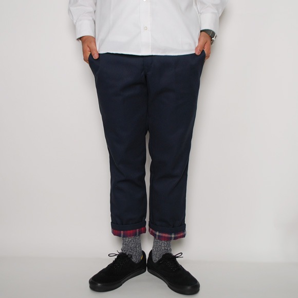 Dickies Us Roll Up Check Pants ディッキーズ アス ロールアップパンツ ダークネイビー N 7417 パンツ クロップドパンツ Us Online Shop