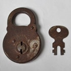 ��Vintage Padlock/Secure Lever(������ơ����ѥɥ��å�)����С� [u-6926]