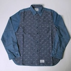 Fuct SSDD/Paisley Chambray Shirtʥե ֥졼ġ˥֥롼 [n-7424]