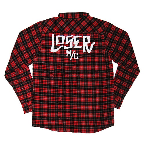 Loser Machine/Loser Flannel Shirt/Red [n-3461] | ロングスリーブ