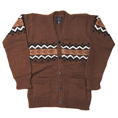 アクリス　AKRIS ブラウン系 カーディガン US8 カシミヤ100％　M〜L Artesania×US/Jacquard Knit Cardigan(アルテサニア×アス カーディガン