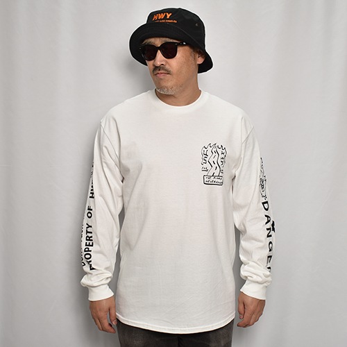 HWYUS/Tattoo Flash L/S T-Shirtʥ֥塼磻ߥ Tġ˥ۥ磻 [a-7439]