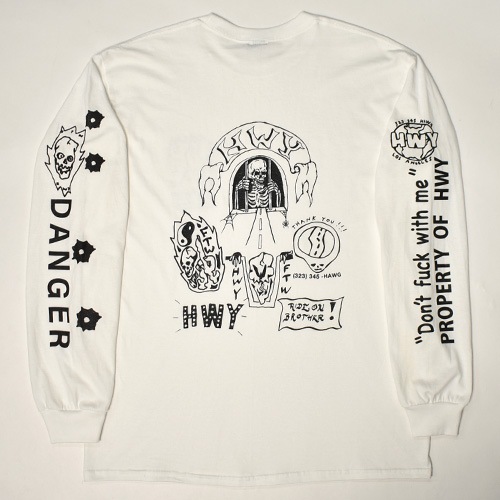 HWYUS/Tattoo Flash L/S T-Shirtʥ֥塼磻ߥ Tġ˥ۥ磻 [a-7439]