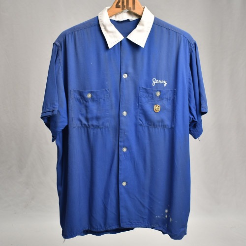 Vintage Bowling S/S Shirtʥܡ󥰥ġ˥֥롼/L [z-9170]