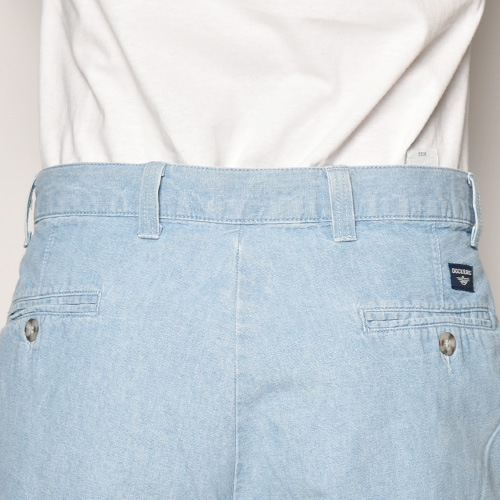 ��Dockers by Levi��s/2Tucks Heavy Chambray Short Pants�ʥɥå������Х��꡼�Х��� �����֥졼���硼�ġ˥���ǥ���/������W33 [z-4174]