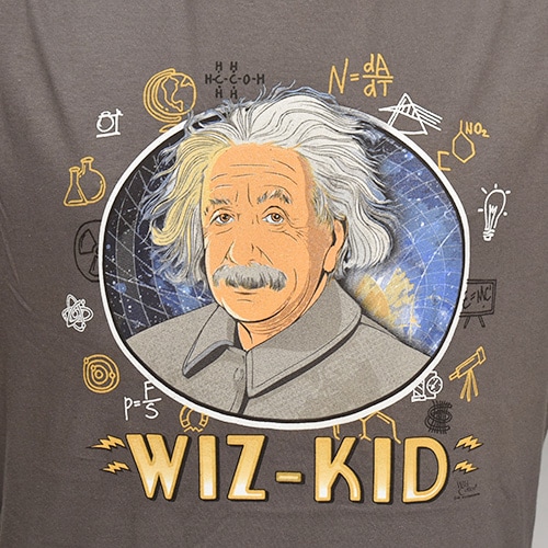 Wiz-Kid Einstein S/S T-Shirt（アインシュタイン Tシャツ）チャコール